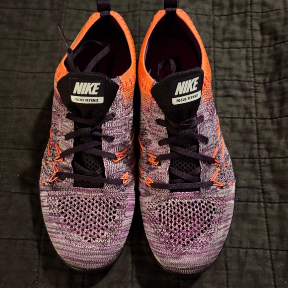 Nike Free Focus Flyknit 844817-301 Purple Orange Running Training Shoes Womens 8 - Picture 1 of 7